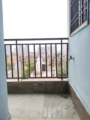 Balcony with city view
